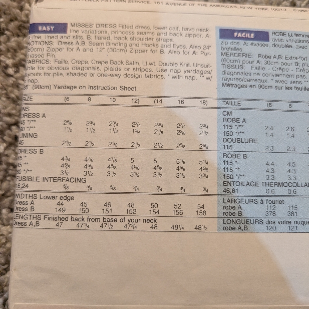 Butterick Pattern - Picture 4 of 4